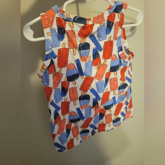 Old Navy Kids' Popsicle Print Tank Top - Red and Blue - Picture 2 of 3